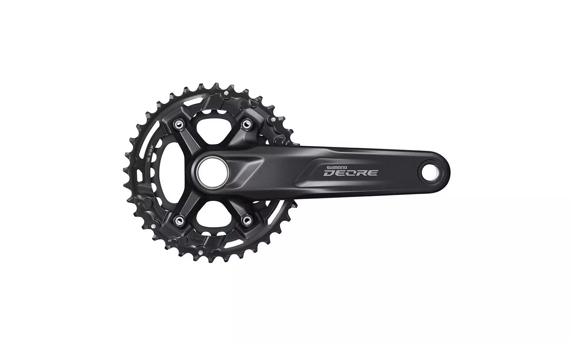 Vändad Shimano DEORE FC-M4100-2 175mm 2x10-speed 36x26T 
