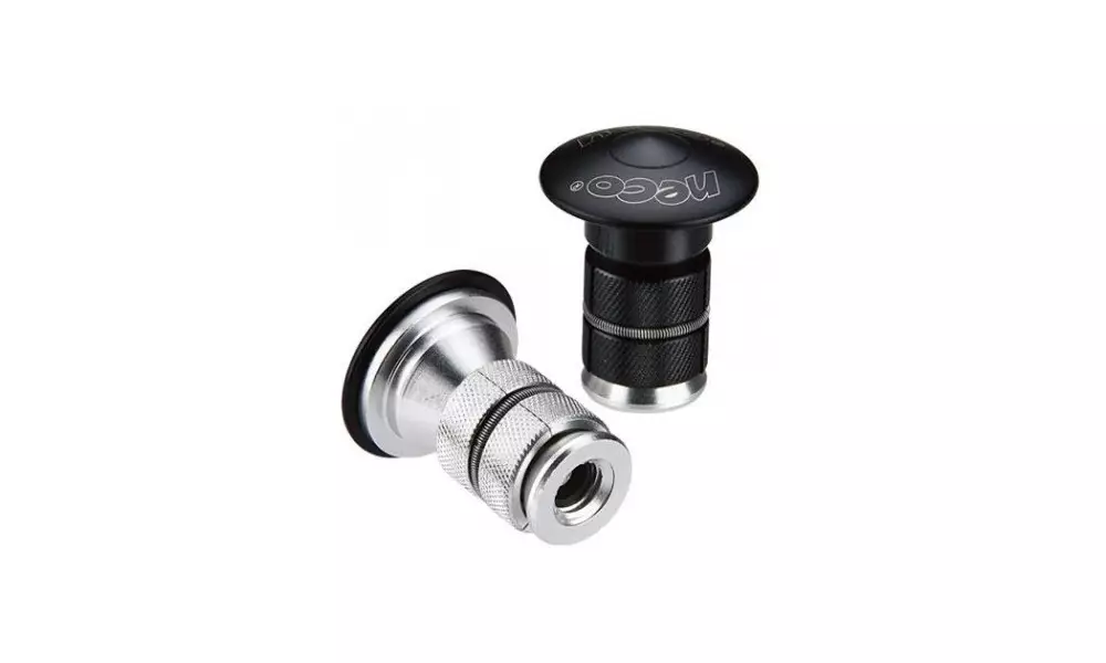 Laienduspear for carbon steerer NECO Alu cornet 1-1/8", black 