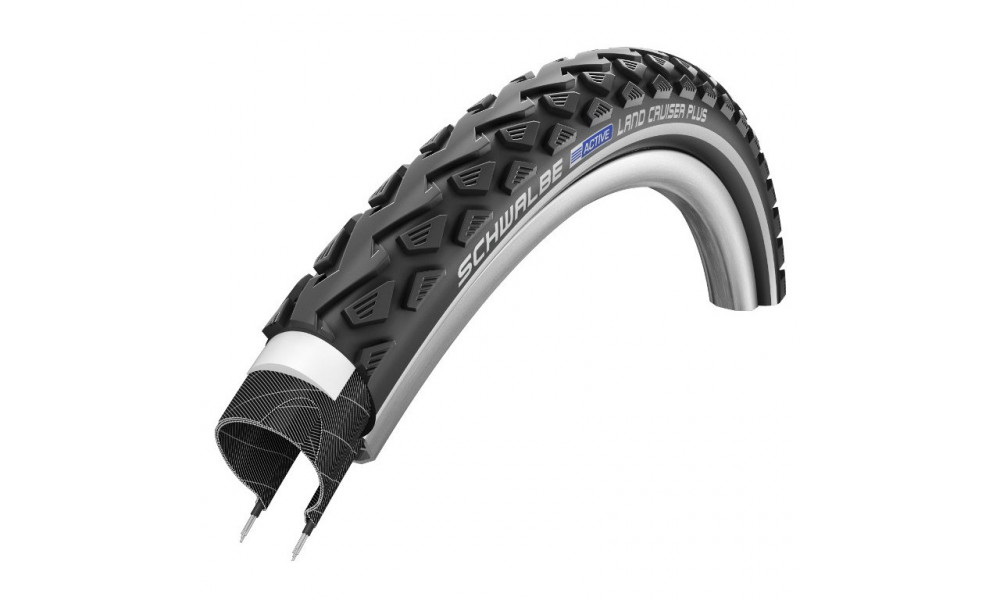 Väliskumm 26" Schwalbe Land Cruiser Plus HS 450 Active Wired 50-559 / 26x2.00 Black-Reflex 