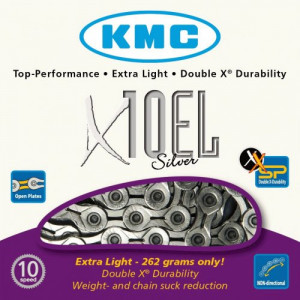 Kett KMC X10EL Silver 10-speed 114-links