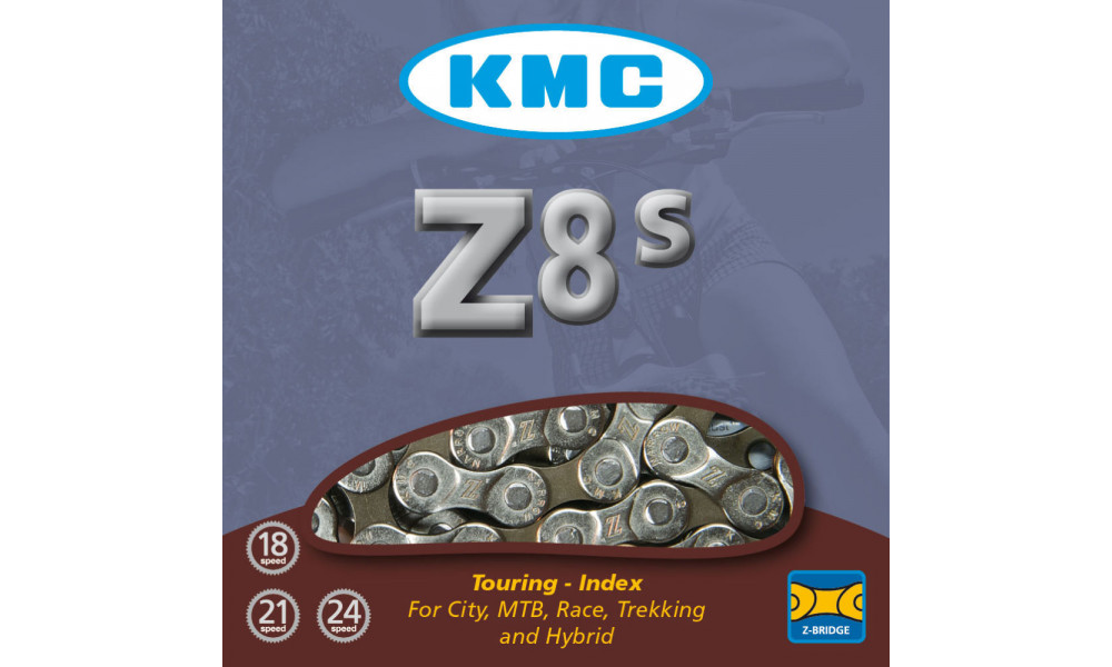 Kett KMC Z8.3 Silver/Grey 7.3mm 8-speed 114-links - 3