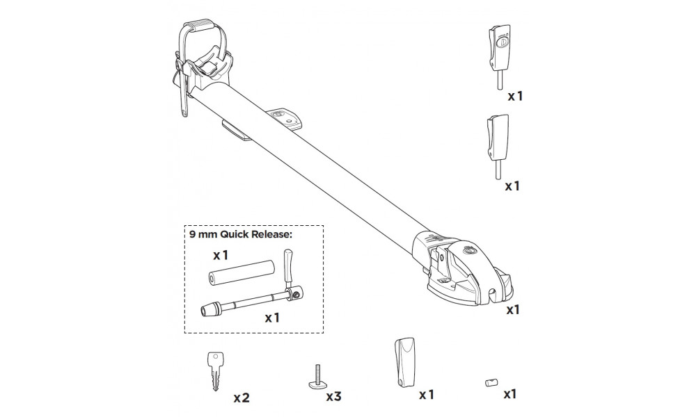 Jalgrattahoidja Thule ThruRide 565 - 5