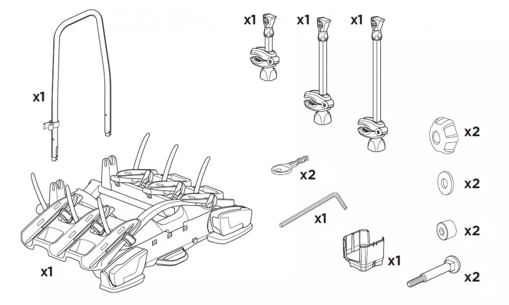 Jalgrattahoidja Thule VeloCompact 926 3 b. (13pin) - 9