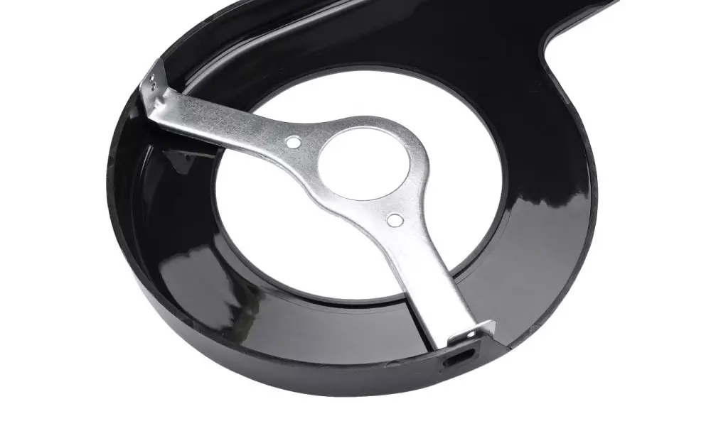 Keti kaitse 185/115mm 38T with bracket black - 2