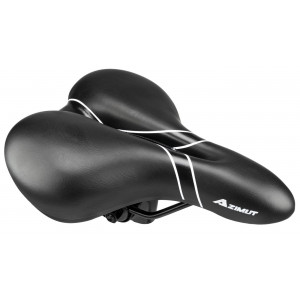 Sadul Azimut Comfort Full Cut 265x200mm black-silver (1029)