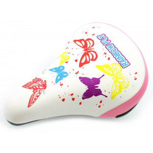 Sadul Azimut KIDS Butterfly 230x155mm white-pink (1036)