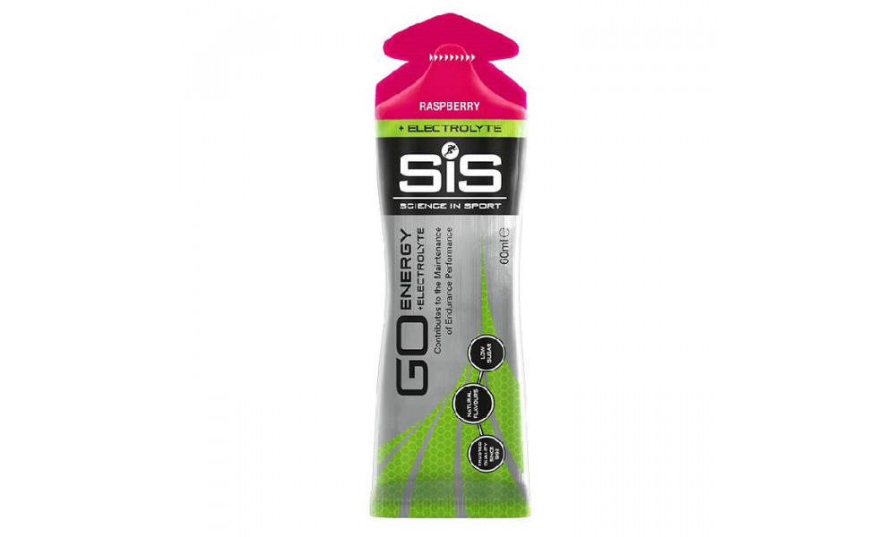 Elektrolüütide geel SiS Go Energy + Electrolyte Raspberry 60ml 