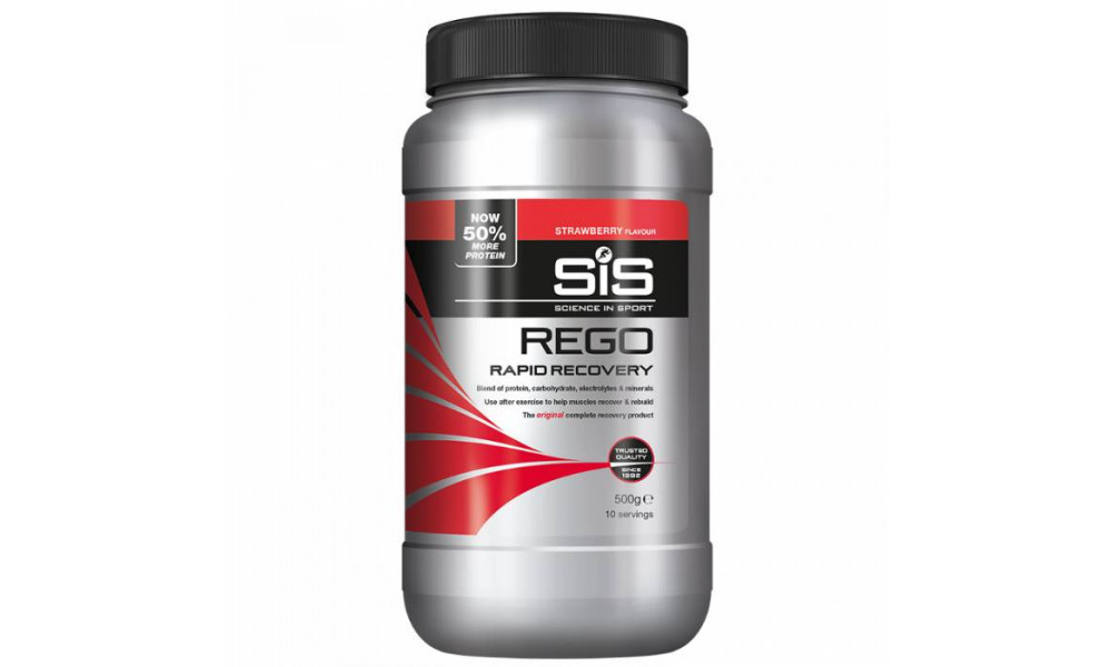 Toidulisand pulber SiS Rego Rapid Recovery Strawberry 500g 