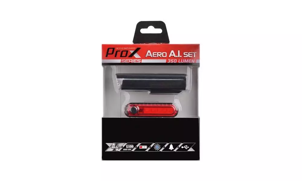 Tulede komplekt ProX Aero A.I. 350Lm + 5xLED 10Lm USB - 3