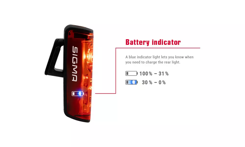 Tagatuli Sigma Blaze RL LED + Brake Light USB - 2