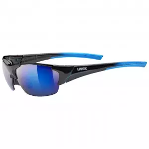 Prillid Uvex blaze III black blue / mirror blue