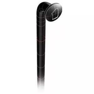 Kodar Mach1 PLUS 2.00mm 18/8 stainless 14G black 274mm