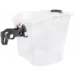 Rattakorv esimene Azimut w/ plastic NEW bracket WHITE 35x26x26cm