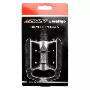 Pedaalid Azimut by Wellgo Alu C169 antislip with reflectors