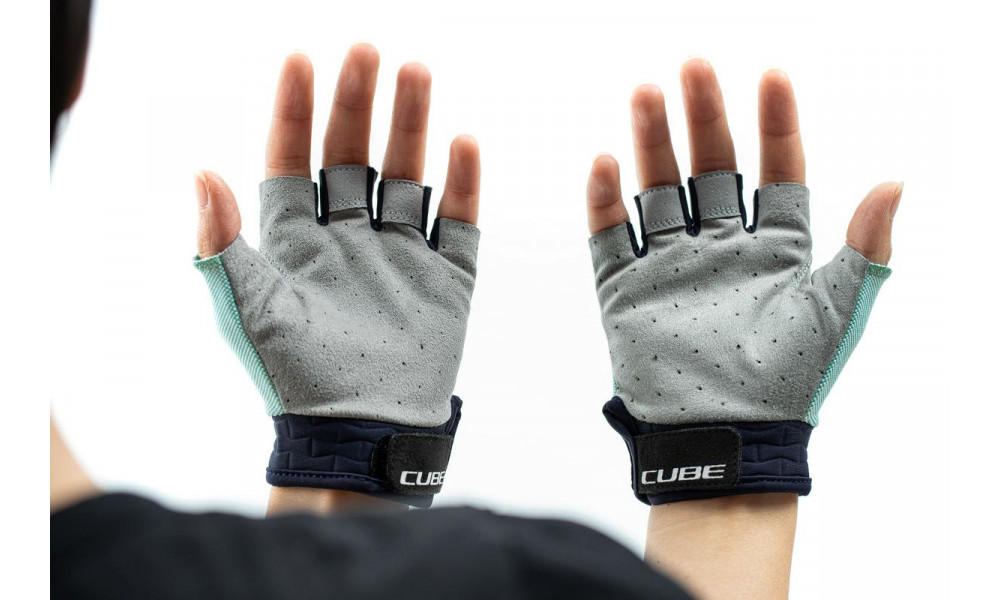 Gloves Cube Performance Junior Short blue'n'mint - 4