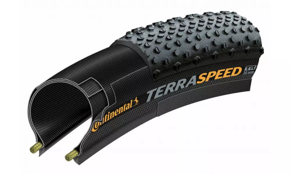 Väliskumm 28" Continental Terra Speed PT 35-622 black/cream folding - 1