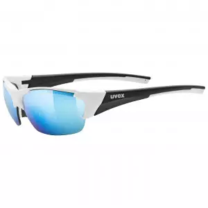 Prillid Uvex Blaze III white black mat / mirror blue