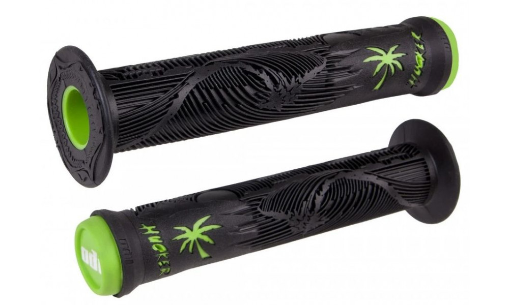 Käepidemed ODI Hucker Signature 160mm No Flange Black/Green 