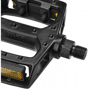 Pedaalid Azimut BMX Platform Alu 1/2" w/bearings and reflectors black