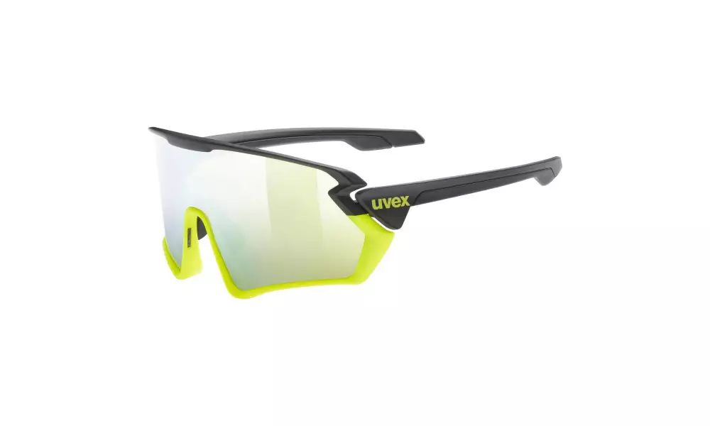 Prillid Uvex Sportstyle 231 black-lime mat / mirror yellow - 5