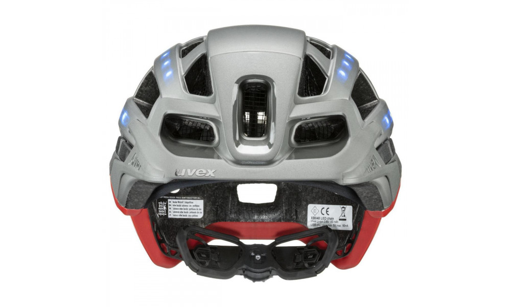 Kiivri Uvex Finale light 2.0 silver red mat - 5