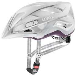 Kiivri Uvex City active silver plum mat