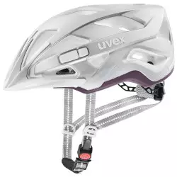 Kiivri Uvex City active silver plum mat
