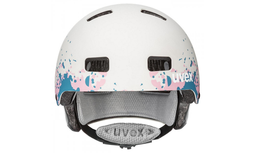 Kiivri Uvex Kid 3 cc grey-grapefruit mat - 2