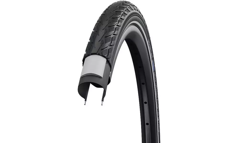 Väliskumm 28" Schwalbe Delta Cruiser Plus HS 431, Active Wired 40-622 / 28x1.50 Black-Reflex - 2