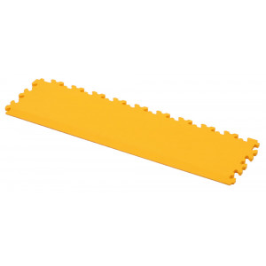 Osa töökoja põrandaplaadist Cyclus Tools PVC end strip for workshop floor tiles 50x13.5x0.7cm yellow (730022)
