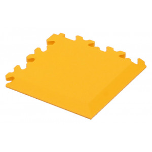 Osa töökoja põrandaplaadist Cyclus Tools PVC corner strip for workshop floor tiles 3.5x13.5x0.7cm yellow (730023)