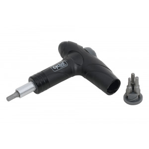 Tööriist Cyclus Tools Torque T-spanner adjustable 4/5/6Nm with Hex 3/4/5mm and Torx T25 bits (720636)