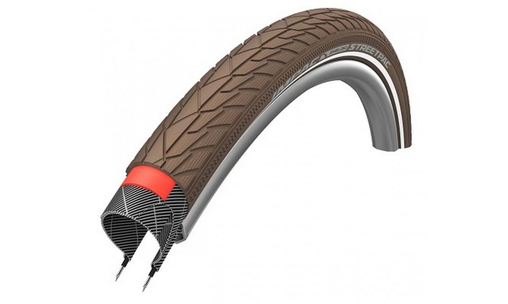 Rehv 28" IMPAC by Schwalbe Streetpac 28x1.75 / 47-622 Coffee reflex 