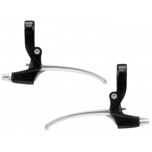 Pidurilingid Saccon Italy City 4-finger Alu black/silver (pair)