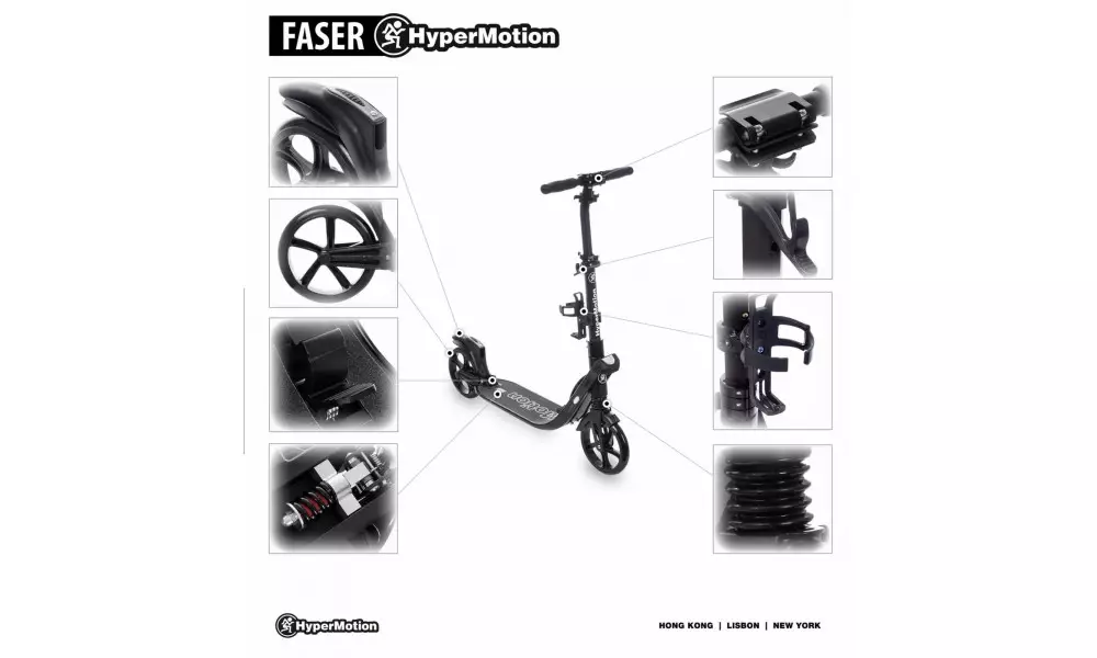 Tõukeratas HyperMotion Faser white - 12