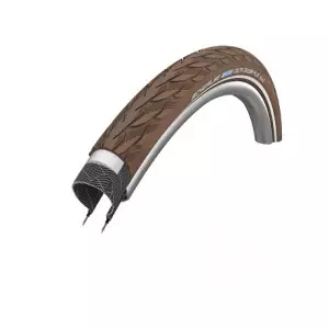 Väliskumm 28" Schwalbe Delta Cruiser Plus HS 431, Active Wired 37-622 / 28x1.40 Brown-Reflex