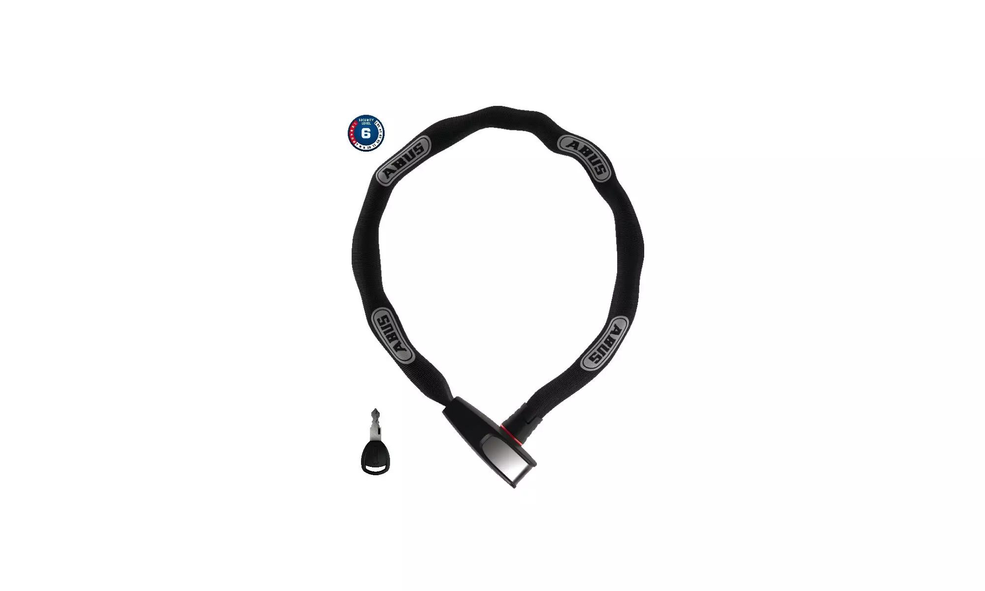 Lukk Abus 6806K/85 black (square chain) 