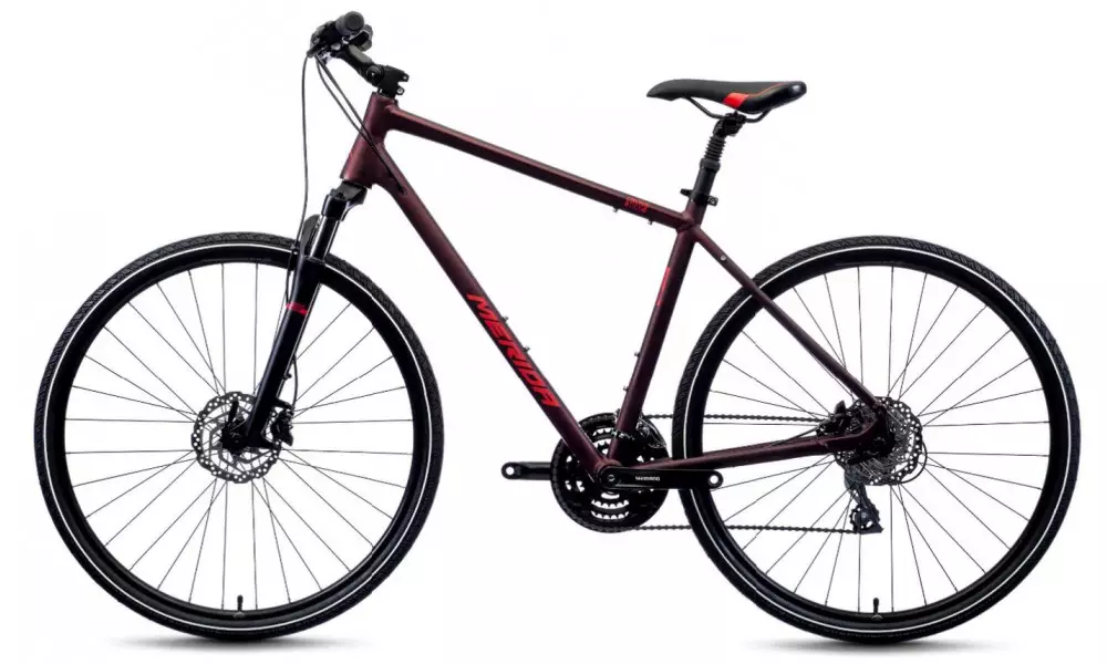 Jalgratas Merida CROSSWAY 20 matt burgundy red - 4