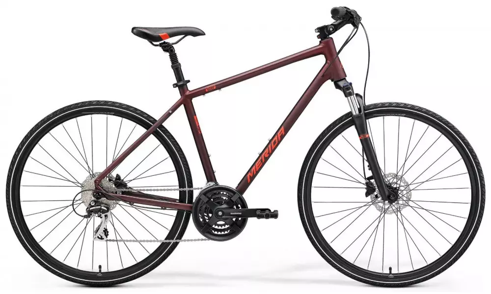 Jalgratas Merida CROSSWAY 20 matt burgundy red - 7
