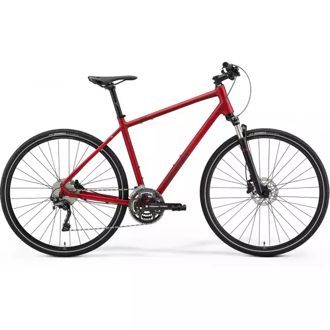 Jalgratas Merida CROSSWAY 500 matt burgundy red