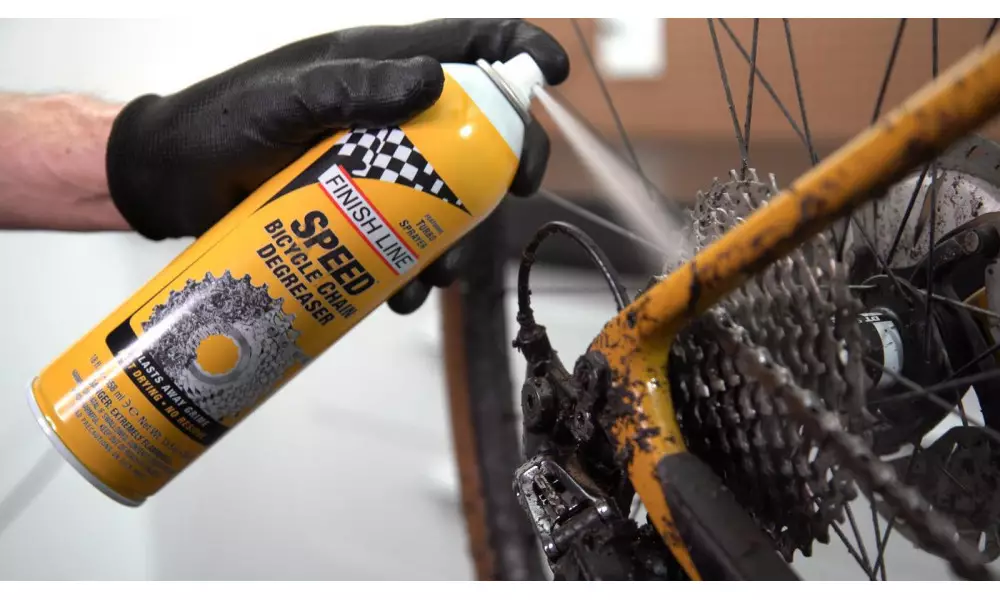 Käigusüsteemid puhastaja/määrde-eemaldus Finish Line Speed Bike Turbo aerosol 558ml - 5