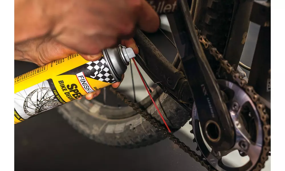 Käigusüsteemid puhastaja/määrde-eemaldus Finish Line Speed Bike Turbo aerosol 558ml - 11