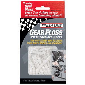 Käigusüsteemid puhastaja Finish Line Gear Floss microfiber (20 tk.)