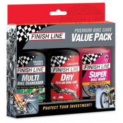 Keti hoolduskomplekt Finish Line Value Pack Dry 3 tk. x 120ml