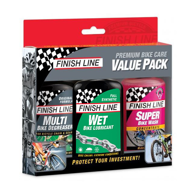 Keti hoolduskomplekt Finish Line Value Pack Wet 3 tk. x 120ml