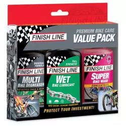 Keti hoolduskomplekt Finish Line Value Pack Wet 3 tk. x 120ml