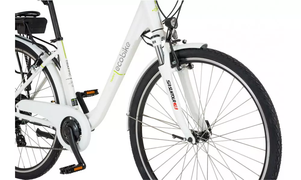 Elektrijalgratas Ecobike Traffik 28" white - 9
