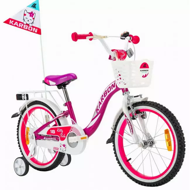 Jalgratas Karbon Kitty 18 violet-white