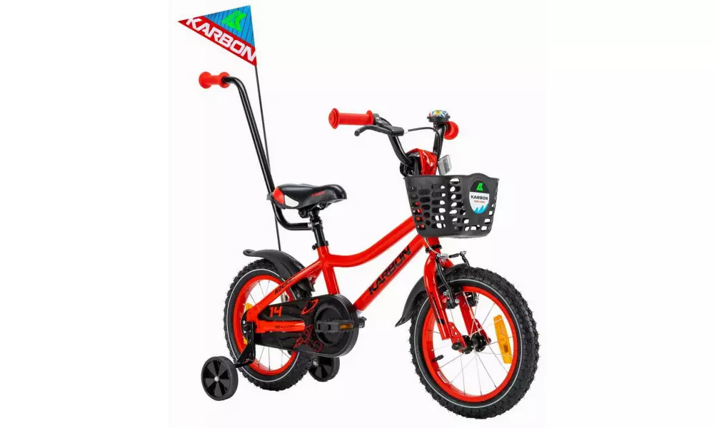 Jalgratas Karbon Rocket ALU 14 red-black - 14
