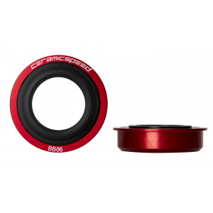 Keskjooksud CeramicSpeed BB86 /PF41X86.5 for SRAM GXP 24 / 22,2mm red (105339)